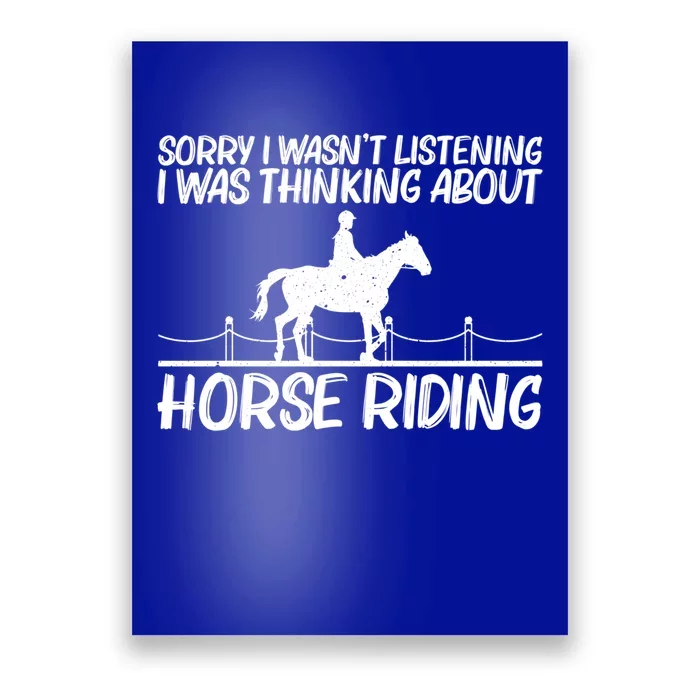 Cool Horse Riding Equestrian Horseback Riding Cool Gift Poster