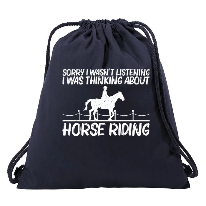 Cool Horse Riding Equestrian Horseback Riding Cool Gift Drawstring Bag