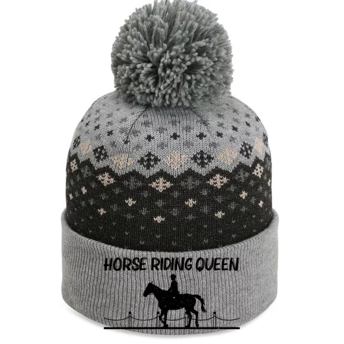 Cool Horse Riding Mom Equestrian Horseback Riding Gift The Baniff Cuffed Pom Beanie