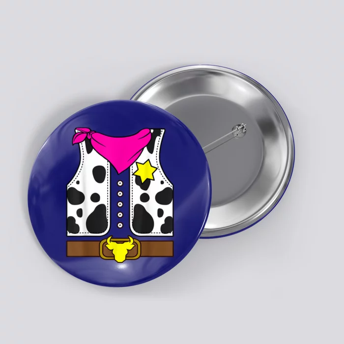 Cowgirl Horse Riding Pink Giirl Cowboy Rodeo Costume Horse Button