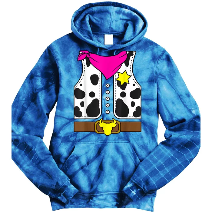 Cowgirl Horse Riding Pink Giirl Cowboy Rodeo Costume Horse Tie Dye Hoodie