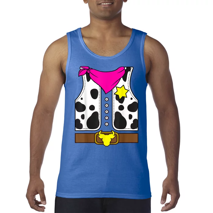 Cowgirl Horse Riding Pink Giirl Cowboy Rodeo Costume Horse Tank Top