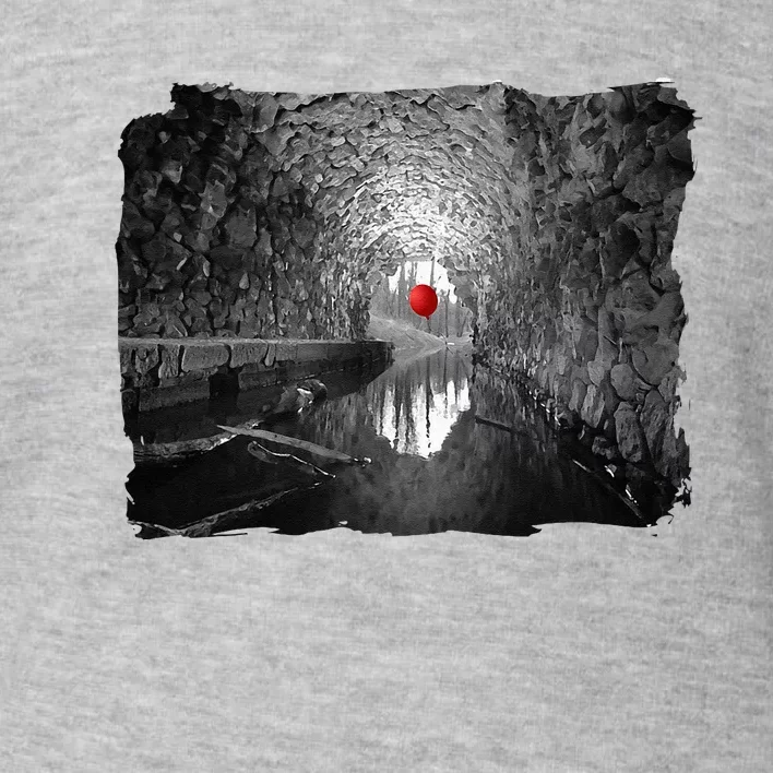 Creepy Halloween Red Balloon Floats In The Sewer Toddler Sweatshirt