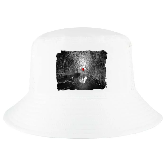 Creepy Halloween Red Balloon Floats In The Sewer Cool Comfort Performance Bucket Hat