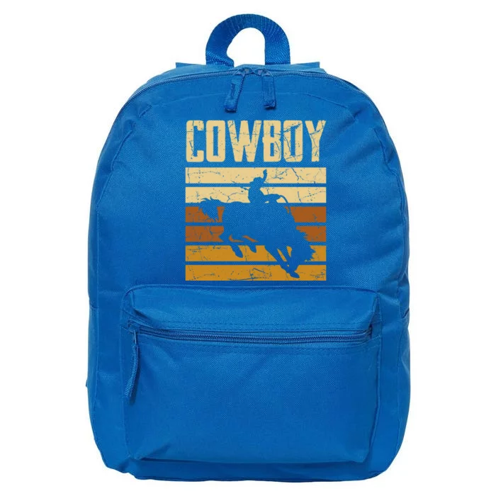 Cow Horse Riding Rodeo Lover Gift 16 in Basic Backpack