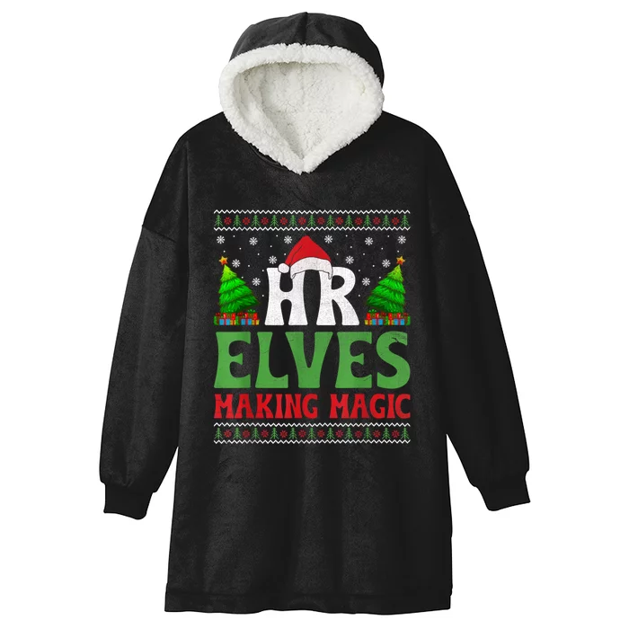 Christmas Human Resources Hr Manager Office Department Hooded Wearable Blanket