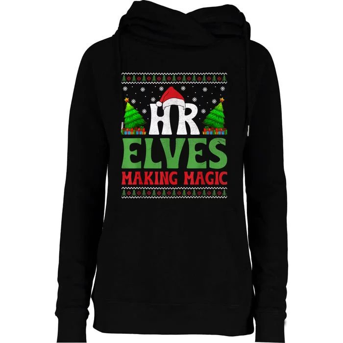 Christmas Human Resources Hr Manager Office Department Womens Funnel Neck Pullover Hood