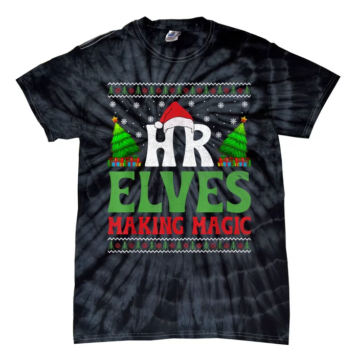 Christmas Human Resources Hr Manager Office Department Tie-Dye T-Shirt