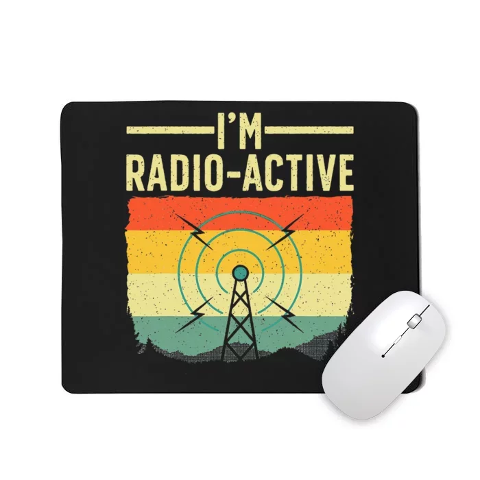 Cool Ham Radio Art For Women Ham Operator Amateur Radio Mousepad