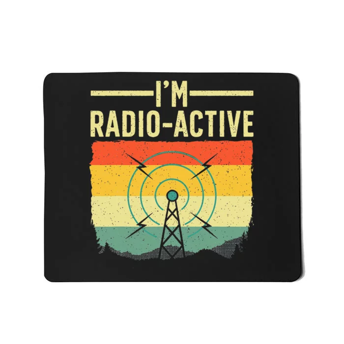 Cool Ham Radio Art For Women Ham Operator Amateur Radio Mousepad