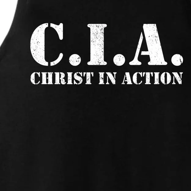 Christ In Action CIA Ladies Tri-Blend Wicking Tank