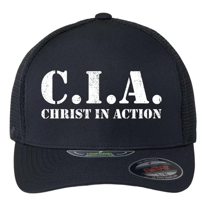 Christ In Action CIA Flexfit Unipanel Trucker Cap