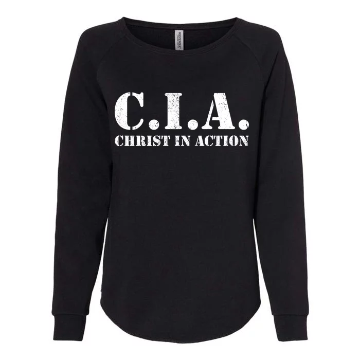 Christ In Action CIA Womens California Wash Sweatshirt