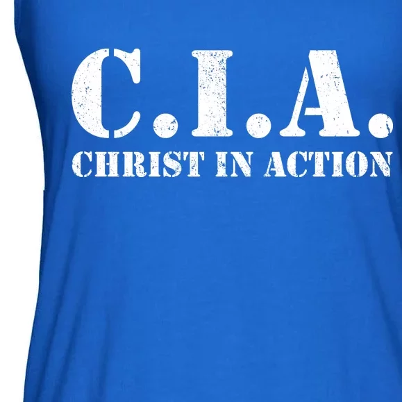 Christ In Action CIA Ladies Essential Flowy Tank