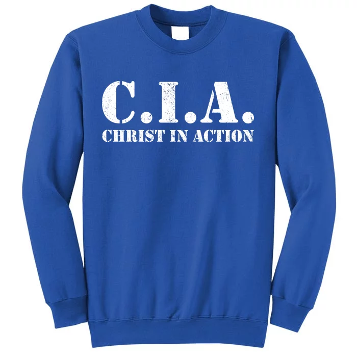 Christ In Action CIA Tall Sweatshirt