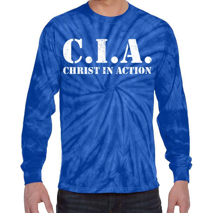 Christ In Action CIA Tie-Dye Long Sleeve Shirt