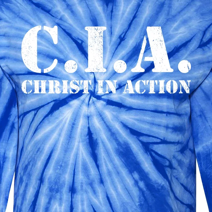 Christ In Action CIA Tie-Dye Long Sleeve Shirt