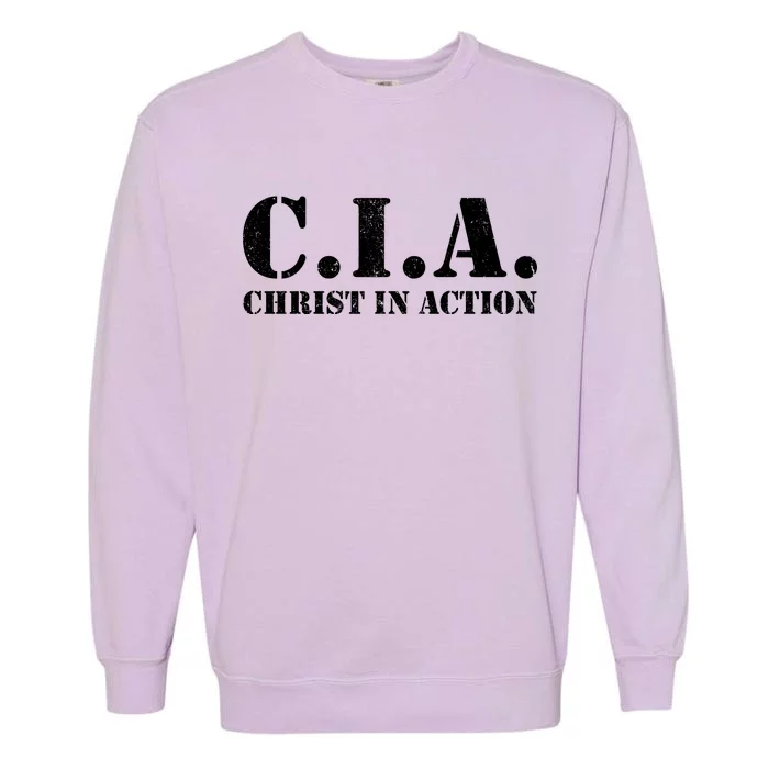 Christ In Action CIA Garment-Dyed Sweatshirt