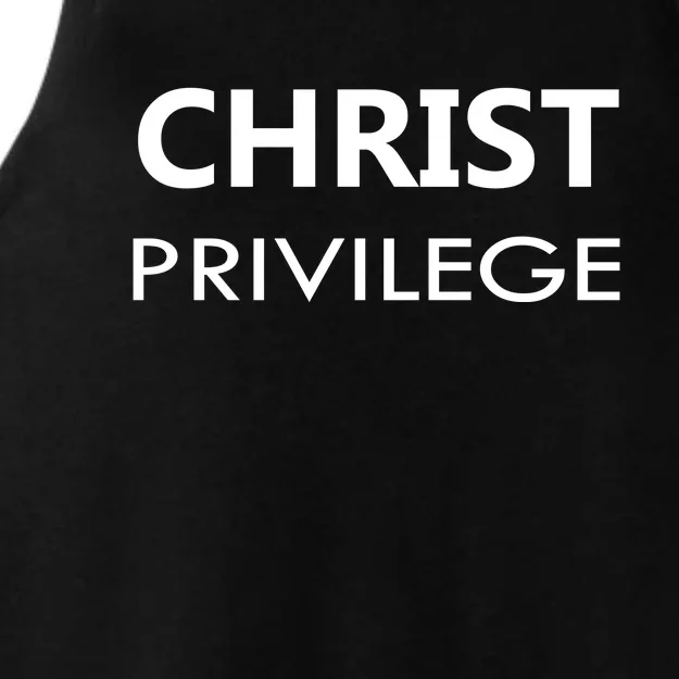 Christ Privilege Ladies Tri-Blend Wicking Tank