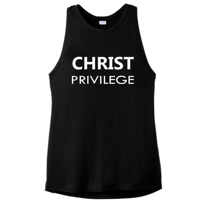 Christ Privilege Ladies Tri-Blend Wicking Tank