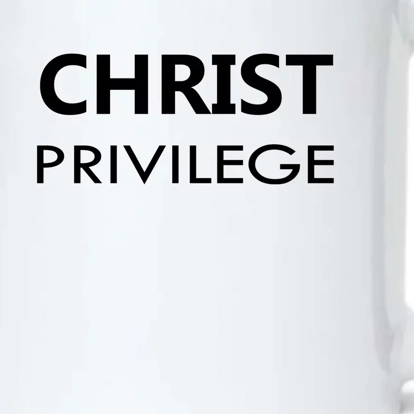 Christ Privilege Black Color Changing Mug