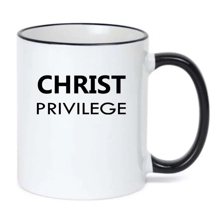 Christ Privilege Black Color Changing Mug