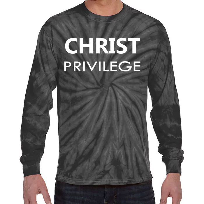 Christ Privilege Tie-Dye Long Sleeve Shirt