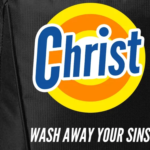 Christ Stain Remover Wash Away Your Sins City Backpack