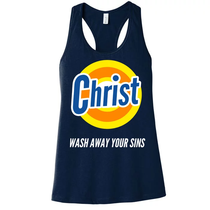 Christ Stain Remover Wash Away Your Sins Women's Racerback Tank