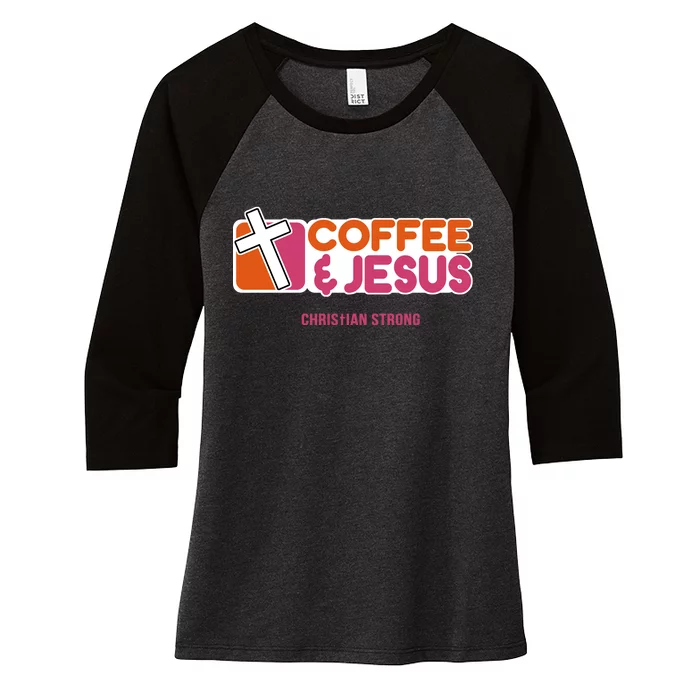 Christian Dunkin Strong Women's Tri-Blend 3/4-Sleeve Raglan Shirt