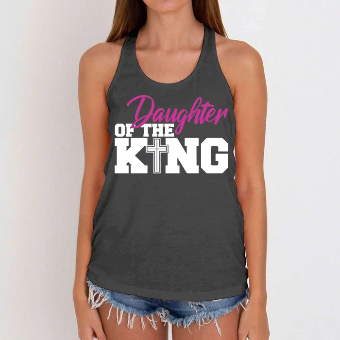 Christian Faith - Daughter Of The King Women's Knotted Racerback Tank