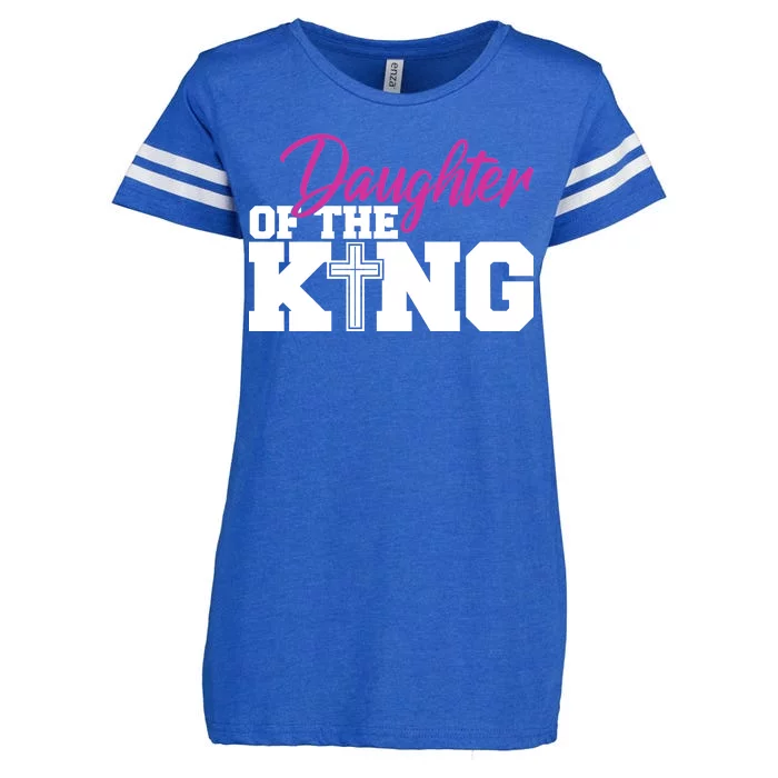 Christian Faith - Daughter Of The King Enza Ladies Jersey Football T-Shirt