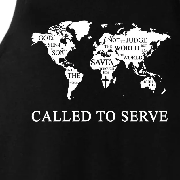 Christian Missionary Called To Serve Ladies Tri-Blend Wicking Tank