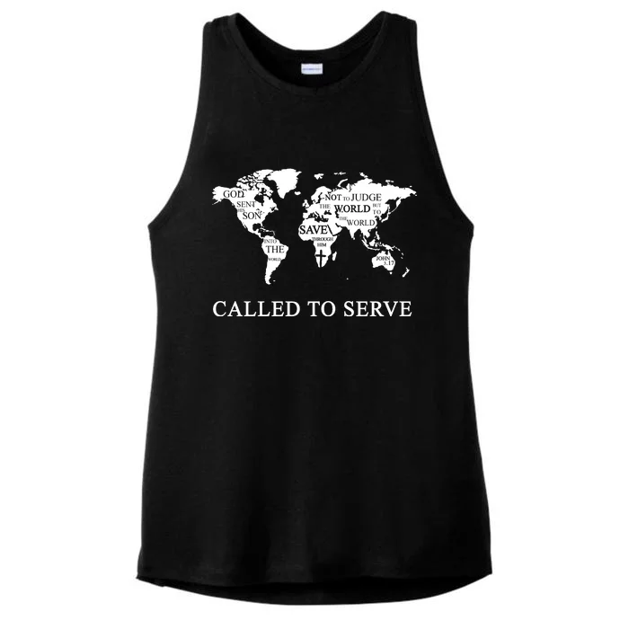 Christian Missionary Called To Serve Ladies Tri-Blend Wicking Tank