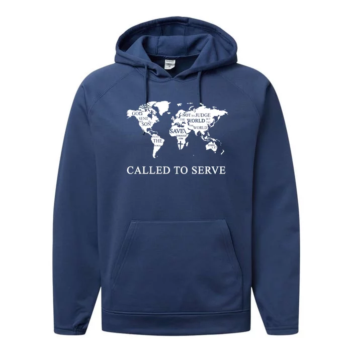 Christian Missionary Called To Serve Performance Fleece Hoodie