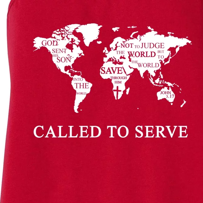 Christian Missionary Called To Serve Women's Racerback Tank