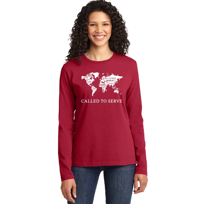 Christian Missionary Called To Serve Ladies Long Sleeve Shirt