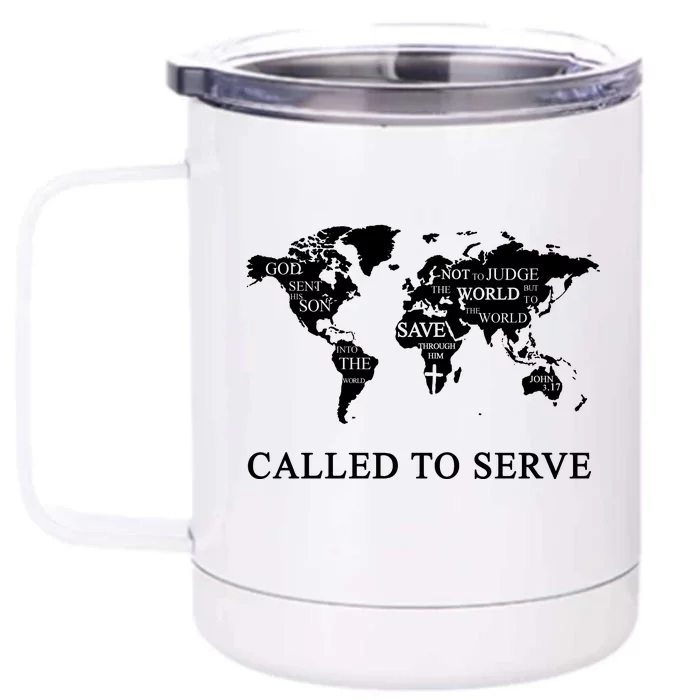 Christian Missionary Called To Serve Front & Back 12oz Stainless Steel Tumbler Cup