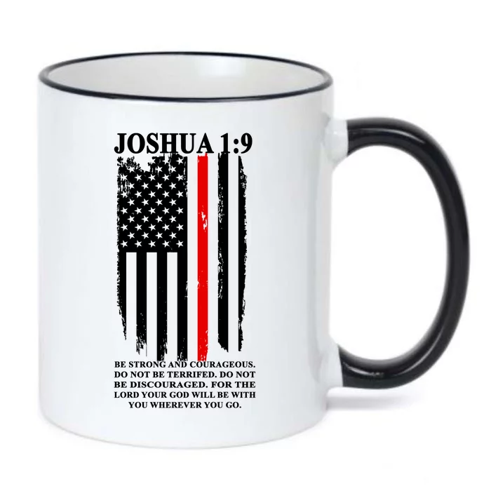 Christian Red Thin Line Black Color Changing Mug