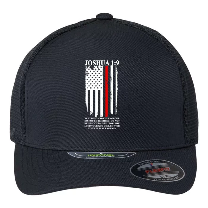 Christian Red Thin Line Flexfit Unipanel Trucker Cap