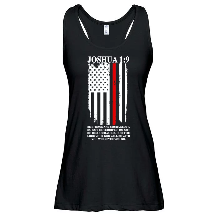 Christian Red Thin Line Ladies Essential Flowy Tank