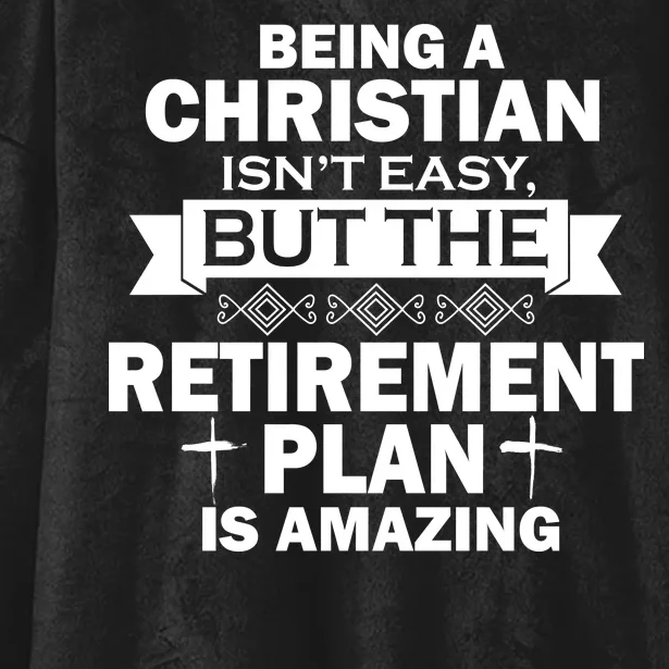 Christian Retirement Plan Hooded Wearable Blanket