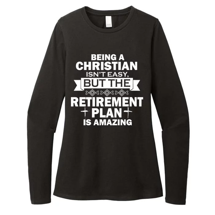 Christian Retirement Plan Womens CVC Long Sleeve Shirt