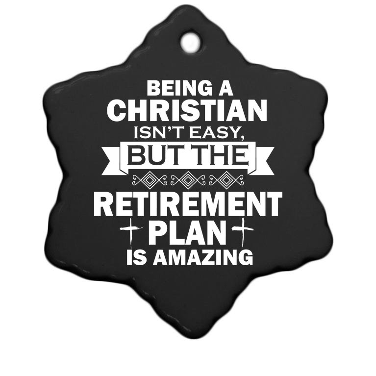 Christian Retirement Plan Christmas Ornament