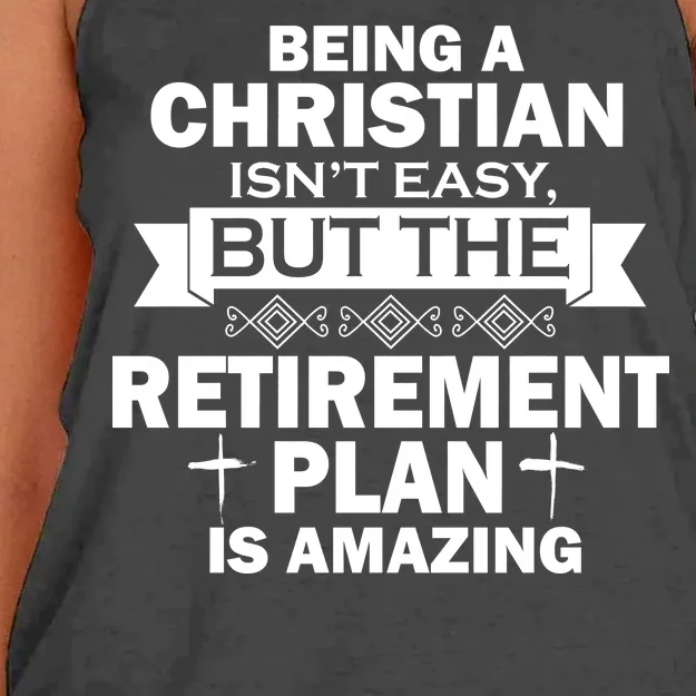 Christian Retirement Plan Women's Knotted Racerback Tank