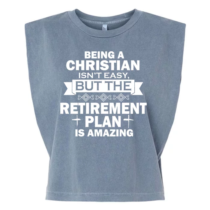 Christian Retirement Plan Garment-Dyed Women's Muscle Tee