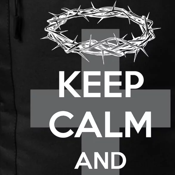 Christian Slogan: Keep Calm and Trust God Daily Commute Backpack