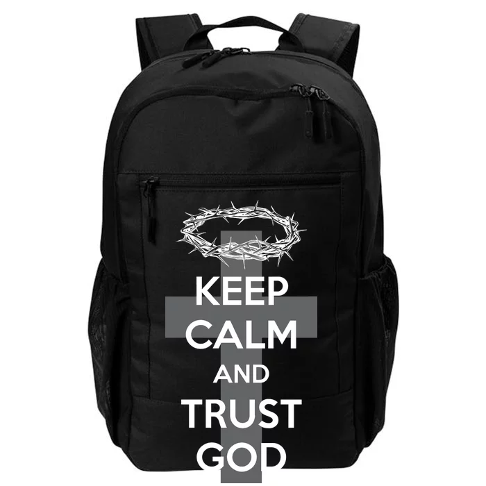 Christian Slogan: Keep Calm and Trust God Daily Commute Backpack