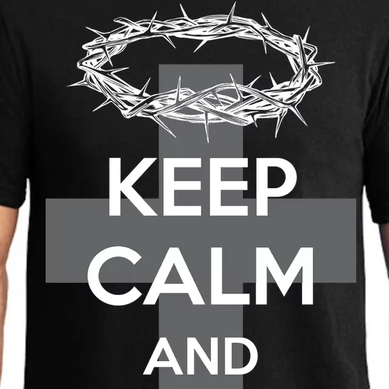 Christian Slogan: Keep Calm and Trust God Pajama Set