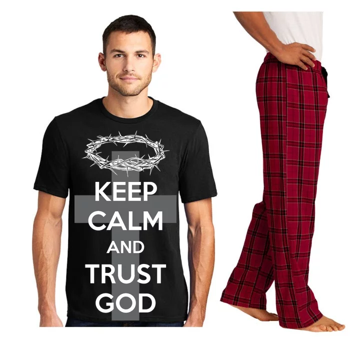 Christian Slogan: Keep Calm and Trust God Pajama Set